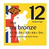 Image de Rotosound TB12 Tru Bronze - Jeu de cordes guitare acoustique - 12-54