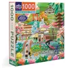 Image de Eeboo - Puzzle 1000 Pièces Saisons à Kyoto - Puzzle Adulte 1000 Pièces en Carton - Dimensions 58.5 cm x 58.5 cm en occasion ou reconditionné