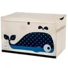 Image de Coffre à jouets 3 Sprouts Baleine Bleu 62x37x38 cm 107-001-003
