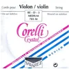 Image de Cordes Corelli Violon Crystal Ré Nylon/Argent filé; Medium en occasion ou reconditionné