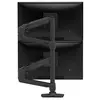 Image de LX - Kit de montage (bras d'empilage double, poteau haut) - pour 2 écrans LCD - noir mat - Taille d'écran : jusqu'à 40 pouces - montrable sur bureau