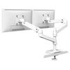 Image de LX Pro - Kit de montage (bras d'empilage double) - pour 2 écrans LCD - montage à oillet - aluminium - blanc - Taille d'écran : jusqu'à 24 pouces -