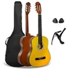 Image de 3rd Avenue Xf Pack Guitare Classique enfant Taille Junior 3/4 pour Débutants, Guitare Acoustique avec Cordes en Nylon, Housse, Capodastre et Médiators   Naturel en occasion ou reconditionné