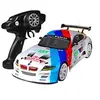 Image de Voiture radio commandée 1:10 70 km/h 4WD double batterie phare LED camion course - blanc