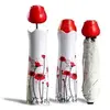 Image de Parapluie en forme de vase avec rose Paraplui fleur rouge
