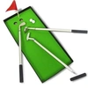 Image de 3 stylos clubs de golf, green, drapeau, 2 balles jeu golf miniature