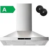 Image de - Hotte aspirante 60 cm - Acier inoxydable - Eclairage LED - 3 vitesses