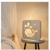 Image de Creative Craft Décoration Lampe en bois Led Lumière Veilleuse Lampe de table wedazano445