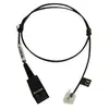Image de - Câble pour casque micro - fil dénudé pour Déconnexion rapide mâle - 50 cm