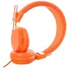 Image de Casque DJ Bass avec microphone 3,5 mm filaire sur l'oreille écouteurs stéréo pliable Orange
