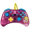 Image de Manette filaire Rock Candy Bubblegum Peach pour Nintendo Switch Rose et blue