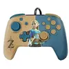 Image de Manette filaire Faceoff Deluxe+ Audio Zelda légendaire pour Nintendo Switch Marron et bleu