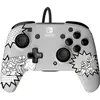Image de Manette filaire REMATCH Comic Attack pour Nintendo Switch/ Nintendo Switch Modèle OLED Gris et noir