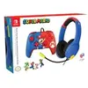 Image de Pack Gaming Mario Manette filaire + Casque filaire pour Nintendo Switch