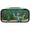 Image de Etui de voyage Plus Glow Realmz Minecraft Forest Battle pour Nintendo Switch Nintendo Switch Lite et Nintendo Switch Modèle OLED