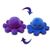 Image de Peluche Poulpe Réversible 20cm-Violet et bleu