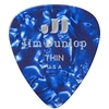 Image de Jim Genuine Celluloid Classic, Player'S Pack De 12, Perloid Blue, Thin Médiators