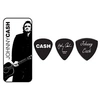 Image de Jim JCPT02H Boite en Metal de 6 Motif Johnny Cash Legend Médiators