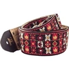 Image de Sangle guitare JH01 Hendrix Woodstock Rouge et Noir