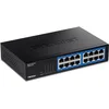 Image de TRENDnet, TEG-S17D, Commutateur de Bureau Gigabit 16 Ports, 16 Ports Gigabit RJ-45, capacité de Commutation 32 Gbit/s, Conception sans Ventilateur, boîtier métallique, Alimentation Interne, Noir en occasion ou reconditionné