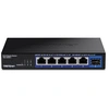 Image de TEG-S5061 - Version v1.0R - commutateur - non géré - 5 x 1/2.5G x 1 Gigabit / 10 Gigabit SFP+ - fixation murale - Conformité TAA