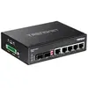 Image de TI-G62 - Commutateur - non géré - 5 x 100/1000/10000 + 1 x SFP Gigabit partagé + 1 x SFP - Montage sur rail DIN, fixation murale - Tension CC -