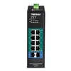 Image de TI-PG102I - Commutateur - Géré - 8 x 10/100/1000 (PoE+) + 2 x Gigabit SFP - Montage sur rail DIN - PoE+ (240 W) - alimentation CC - Conformité TAA