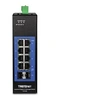 Image de TI-G102i - Industrial - commutateur - Géré - 8 x 10/100/1000 + 2 x Gigabit SFP - Montage sur rail DIN - Tension CC - Conformité TAA