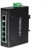 Image de TI-PG50F - Industrial - commutateur - non géré - 5 x 10/100/1000 (PoE+) - Montage sur rail DIN, fixation murale - PoE+ (120 W) - Conformité TAA