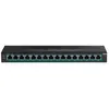 Image de TPE TG160H - Commutateur - 16 x 10/100/1000 (PoE+) - Montable sur rack - PoE+ (123 W) - Conformité TAA