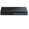 Image de TPE-1021WS - Commutateur - intelligent - 8 x 10/100/1000 (PoE+) + 2 x 10/100/1000/SFP - de bureau, Montable sur rack - PoE+ (130 W) - Conformité TAA