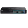 Image de TPE TG182 - Commutateur - 16 x 10/100/1000 (PoE+) + 2 x SFP - Montable sur rack - PoE+ (240 W) - Conformité TAA