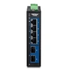 Image de TI-G5062 - Version v1.0R - commutateur - industriel - 4 x 10/100/1000/2.5G + 2 x 1 Gigabit / 10 Gigabit SFP+ - Montage sur rail DIN, fixation murale