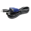 Image de TK CU06 - Câble clavier / vidéo / souris (KVM) - USB, HD-15 (VGA) (M) pour HD-15 (VGA) (M) - 1.8 m - noir