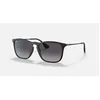 Image de Ray-Ban - Chris - Lunettes de soleil T54 - Rubber Black - Light Grey Gradient Dark Grey
