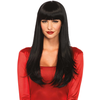 Image de Perruque Cheveux Longs et Raides Noirs