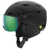Image de Smith - Survey JR Mips EU - Casque ski avec visière enfant Black / Green Mirror - 48 - 56 cm