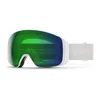 Image de Smith - 4D Mag ChromaPop Cat 3 - Masque ski White Vapor - ChromaPop Green Mirror Cat 3 + Chromapop Contrast Rose Flash Cat 2