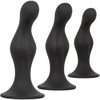 Image de Kit 3 Plugs Silicone Ripple Kit Noirs