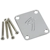 Image de 4-bolt VINTAGE-style Neck Plate ''F'' (chrome) PLAQUES