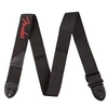 Image de Fender Fender 2'' Black Poly Strap W/ Red Fender Logo Sangles et courroies