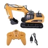 Image de 1:14 RC Truck excavateur Télécommande, 2.4G 15CH RC Camion Pelle Electrique Modèle pour Enfants cadeau de Noël anniversaire