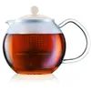 Image de Bodum 1823-01 Assam Théière à Piston avec Anse Couvercle et Filtre Plastique/Verre Noir 0.5 L en occasion ou reconditionné