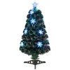 Image de Sapin de noël artificiel fibre optique 12 flocons de neige lumières