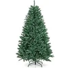 Image de Sapin de Noël Artificiel 180 cm avec Support en Métal, 1355 Branches, Vert