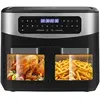 Image de Friteuse sans Huile Dual Zone 12L Friteuse à Air Chaud 10 Programmes, 2 Tiroirs 2600W
