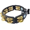 Image de Percussions Lp Latin Percussion Lp175 Tambourins Cyclop Sur Support Noir Tambourin - Tamborim