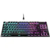 Image de Turtle Beach Vulcan TKL - Clavier de Jeu mécanique Compact RGB, rétroéclairage AIMO LED Touche par Touche, interrupteurs linéaires Titan, Plaque supérieure en Aluminium, molette multimédia, Noir en occasion ou reconditionné