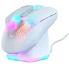 Image de Turtle Beach Kone XP Air - Souris Gaming RGB Ergonomique, Personnalisable et sans Fil, capteur Optique 19 000 PPP, autonomie de Batterie de 100h, Station de Charge, éclairage AIMO RGB - Blanc en occasion ou reconditionné