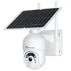 Image de 2.5K 4MP Caméra Surveillance WiFi Solaire Extérieur sans Fil PTZ Caméra IP sur Batterie Rechargeable 2560x1440P Vision Nocturne Couleur Détection